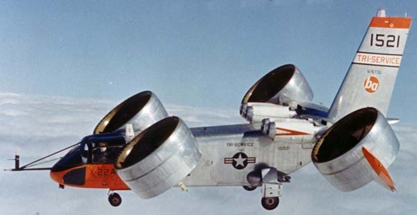 Экспериментальный самолёт Bell X-22A (США)