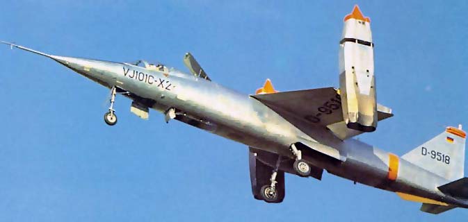 Экспериментальный самолёт EWR VJ-101C (Германия)