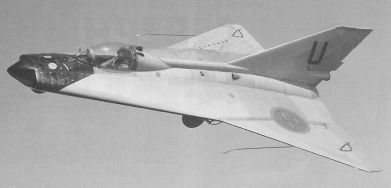Экспериментальный самолёт Saab-210 Draken (Швеция)