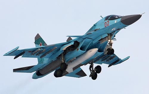 Фронтовой бомбардировщик Су-34 (Россия)