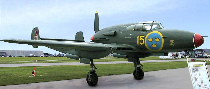 Истребитель SAAB J.21 / SAAB J.21R (Швеция)