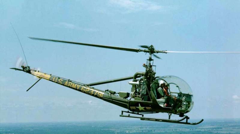 Лёгкий многоцелевой вертолёт Hiller OH-23 Raven (США)