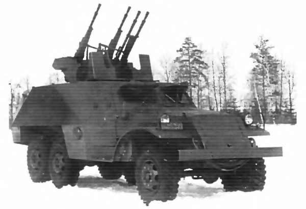 Опытная зенитная самоходная установка ЗИС-152Д с ЗТПУ-4 (СССР)