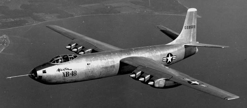 Опытный бомбардировщик Martin XB-48 (США)