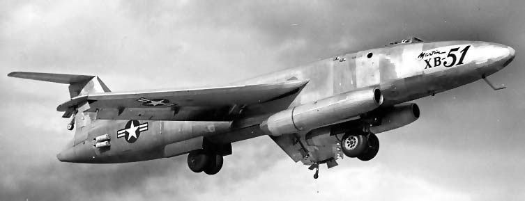 Опытный бомбардировщик Martin XB-51 (США)