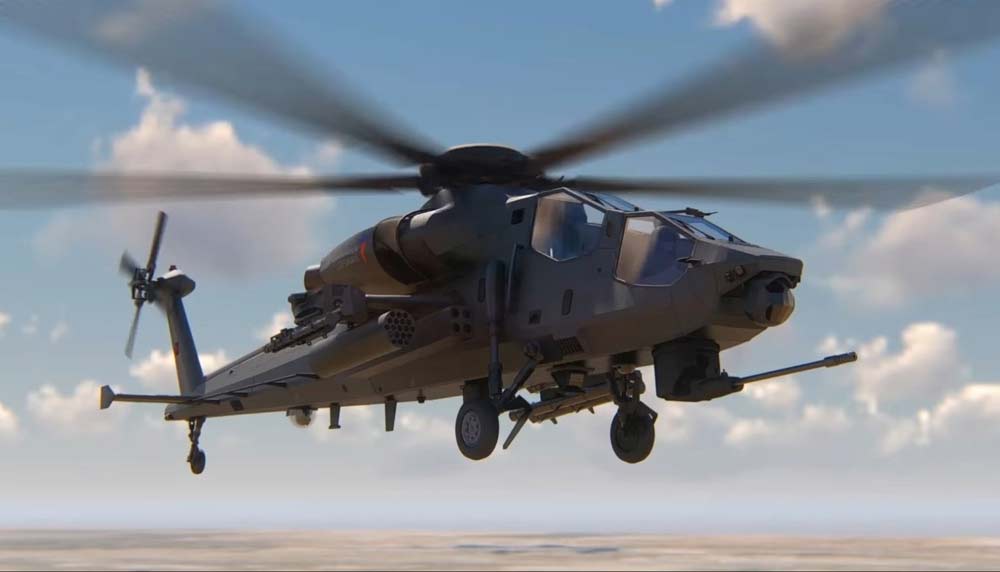 Опытный ударный вертолет TAI T929 ATAK-2 (Турция)