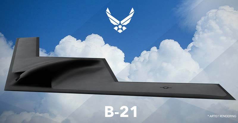 Перспективный cтратегический бомбардировщик Northrop Grumman B-21 Raider (США)