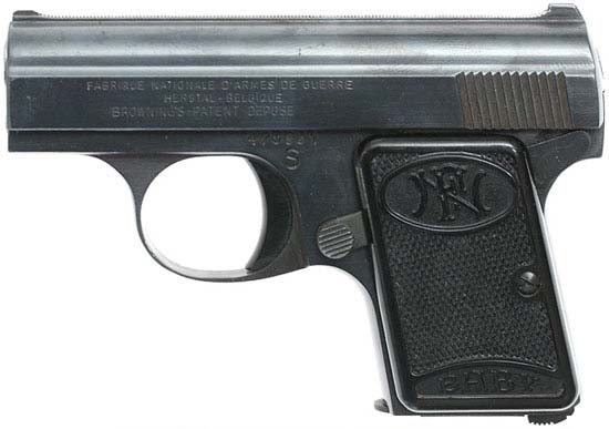Пистолет FN Baby / Baby Browning (Бельгия)