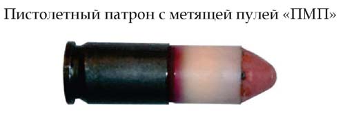 Пистолетный патрон с метящей пулей «ПМП» (Россия)