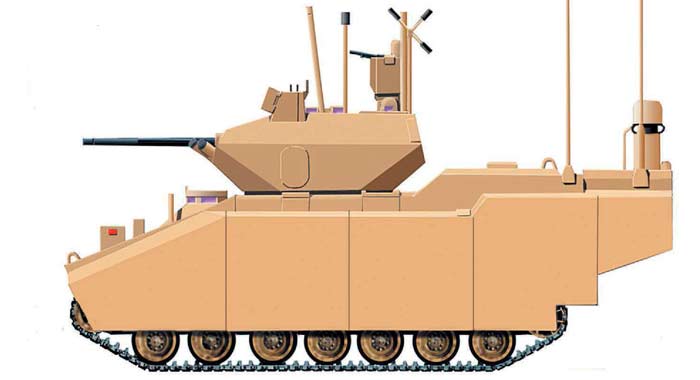 Проект боевой машины пехоты BAE Systems GCV (США)