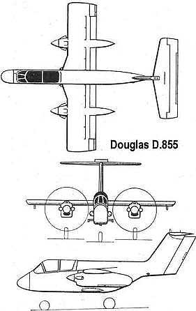 Проект штурмовика COIN фирмы Douglas D-855