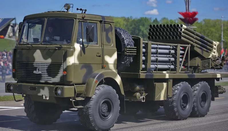 Реактивная система залпового огня БМ-21А «БелГрад» (Беларусь)