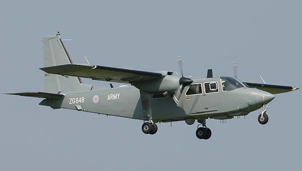 Самолет радиолокационного обнаружения BN-2 Defender (Великобритания)