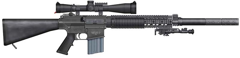 Снайперская винтовка Stoner SR25 (США)