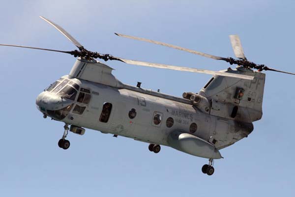 Военно-транспортный вертолёт CH-46A Sea Knight (США)